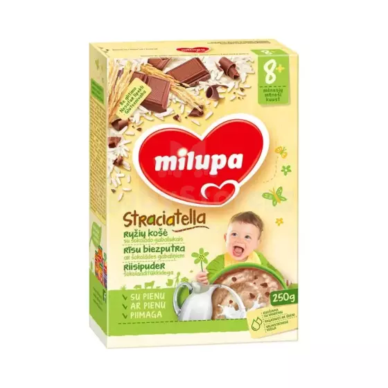 Milupa Bio Art.222030  Каша зерновая с шоколадом 250 г,8 мес+