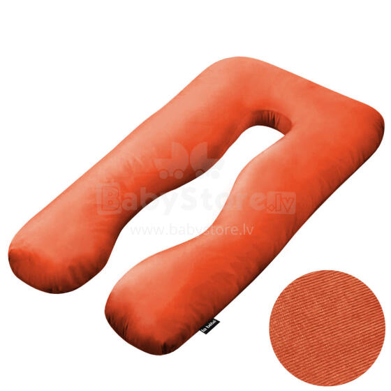 La Bebe™ Cushy Maternity Pillow Art.222369 Sun Orange Многофункциональная подушка для беременных и кормящих (U Shaped) , наполнение синтепон, 155x80cm