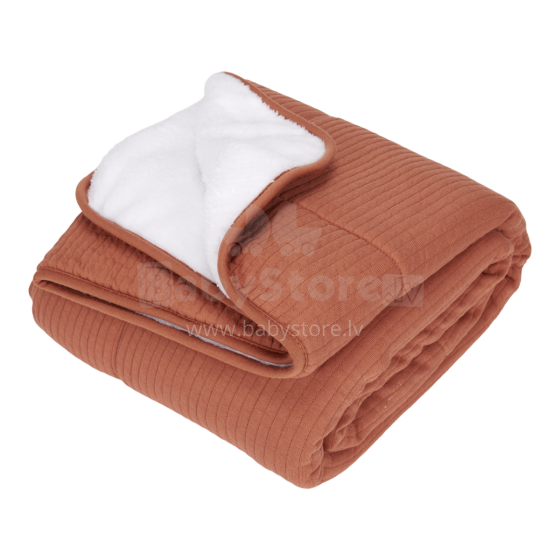 Little Dutch Cot Blanket Art.TE11030161 Pure Rust  Детское одеяло из натурального  хлопка , 110х140см