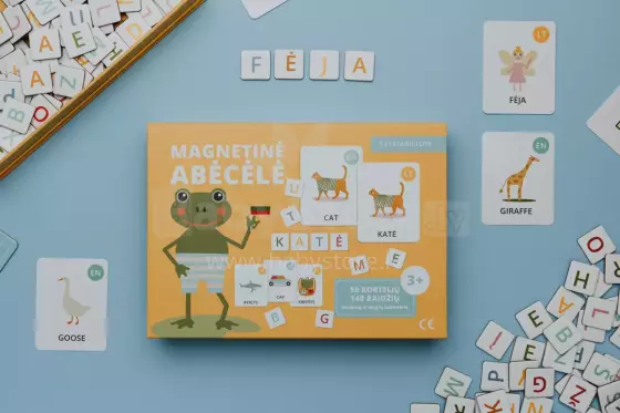 Tutufamily Alphabet Art.223046 Magnētiskais alfabēts lasītprasmes apgūšanai lietuviešu/angļu valodā (LT/EN)