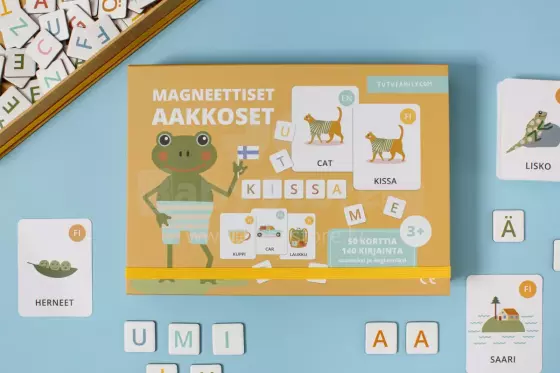 Tutufamily Alphabet Art.223050 Magnetic alphabet for learning to read Finnish/English (FI/EN)