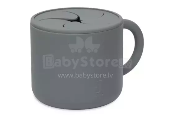 La bebe™ Snack Cup Silicone  Art.708-007-00094 Storm Grey Силиконовый контейнер  с крышкой Click Lock.