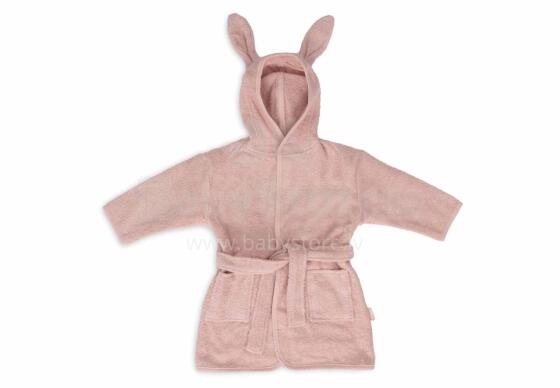 Jollein Bathrobe Art.060-809-67113 Wild Rose Bērnu mīksts frotē halāts ar kapuci