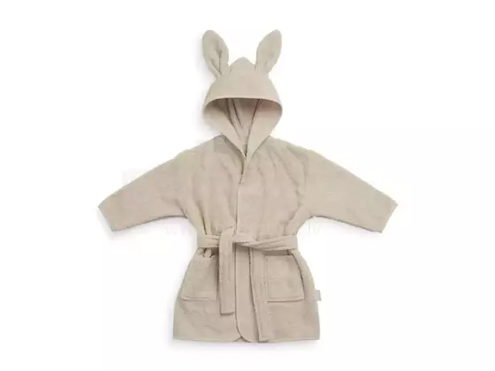 Jollein Bathrobe Art.060-809-00093 Nougat Bērnu mīksts frotē halāts ar kapuci