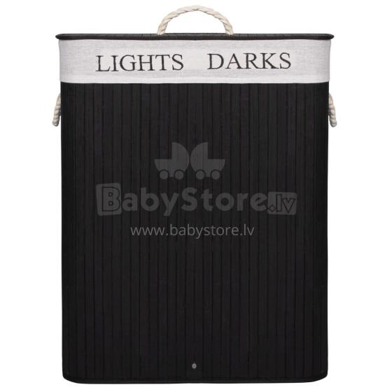 Bamboo laundry basket Springos HA0071 100l