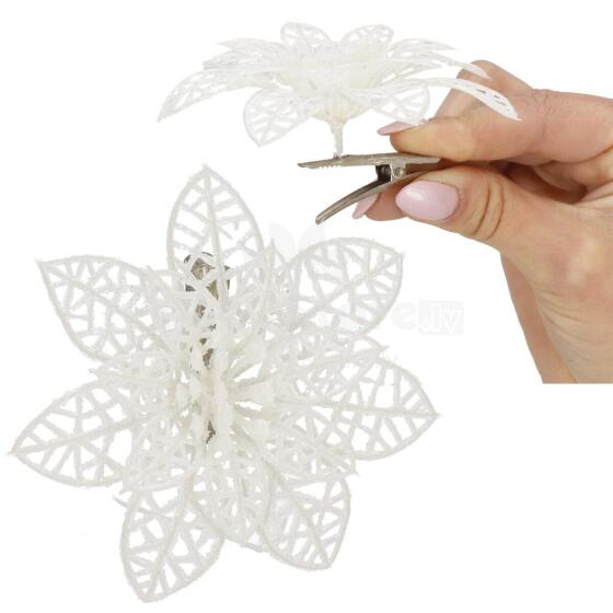 Ziemassvētku rotājums "Poinsettia" Springos CA0723 11x11 cm