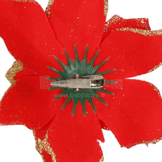 Christmas decoration "Poinsettia" Springos CA0732 13x13 cm