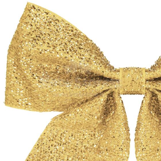 Christmas bow for the tree Springos CA 1297 30 cm gold