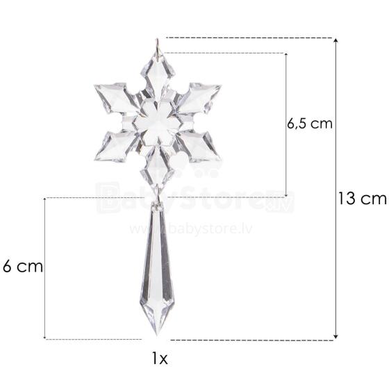 Christmas hanging ornaments crystal icicles Springos CA0077 13 cm