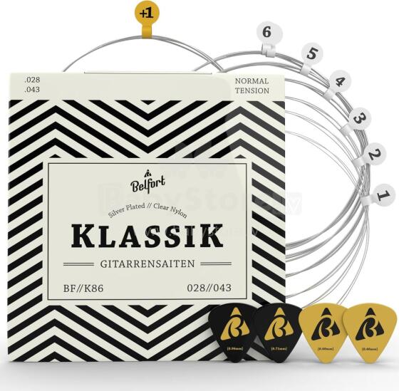 Guitar Strings Classical Guitar Premium Nylon Strings Art.223269 6 strings