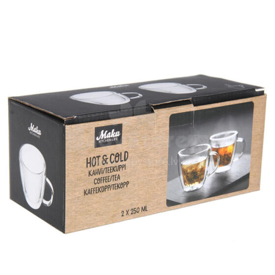 Krūze ar dubultām sienām Maku 2x250ml 283849