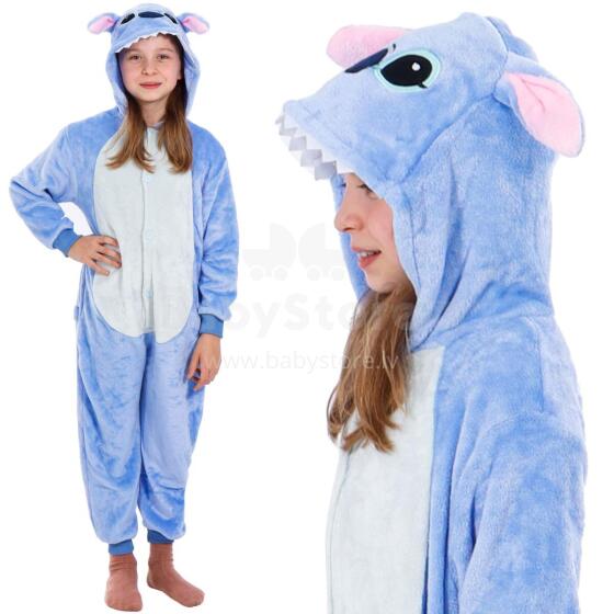 Children’s Kigurumi Pajamas Stitch, One-Piece Jumpsuit Springos HA5065, Size 120-130 cm