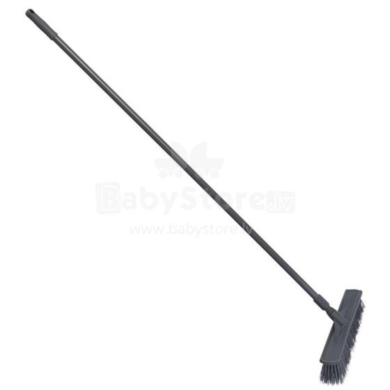 Outdoor brush with handle 45cm gray
