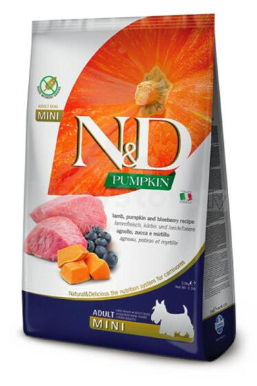 FARMINA N&amp;D GF PUMPKIN DOG LAMB&amp;BLUEBERRY ADULT MINI 2,5 кг