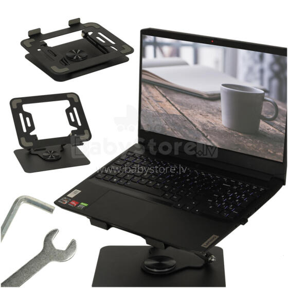 Ikonka Art.KX3309 360° regulējams ergonomisks klēpjdatora statīvs