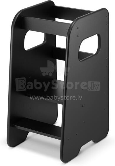 Wooden Learning Tower Art.224034 Black Деревянный кухонный табурет/ступенька для малышей