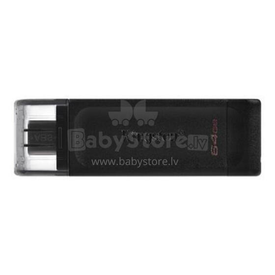 ДИСК ПАМЯТИ Флэш-память USB-C 64 ГБ / DT70 / 64 ГБ KINGSTON