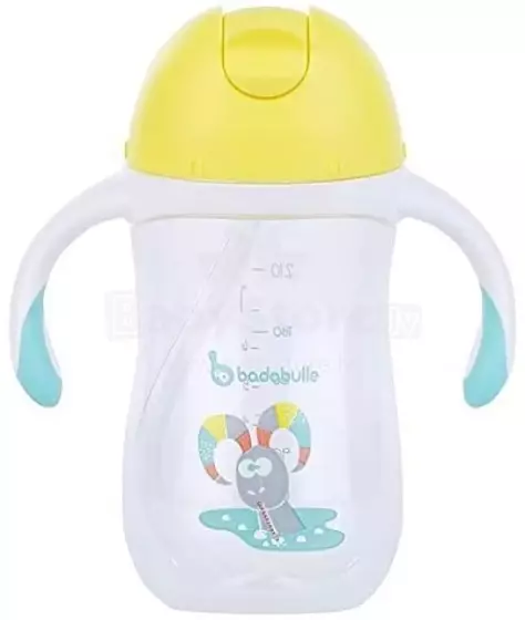 Badabulle Non Spill Cup Art.B005004 Поильник с силиконовым соломинкой-непроливайкой и ручками, 260 мл