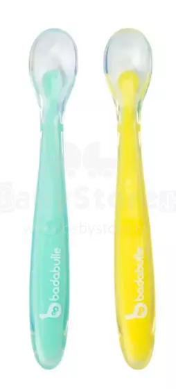 Badabulle Silicone Spoon Art.B005413  Ложечка мягкая силиконовая (2шт.)