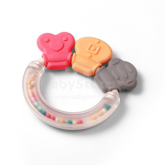 1595 RATTLE WITH TEETHING TOY