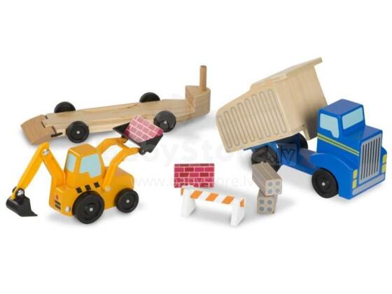 Melissa&Doug Dump Truck Art.12757 Набор деревянных машинок