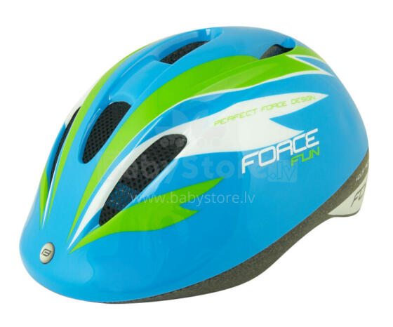 Aizsargķivere bērniem  Force Fun Stripes Blue/Green/White M (52-56 cm)