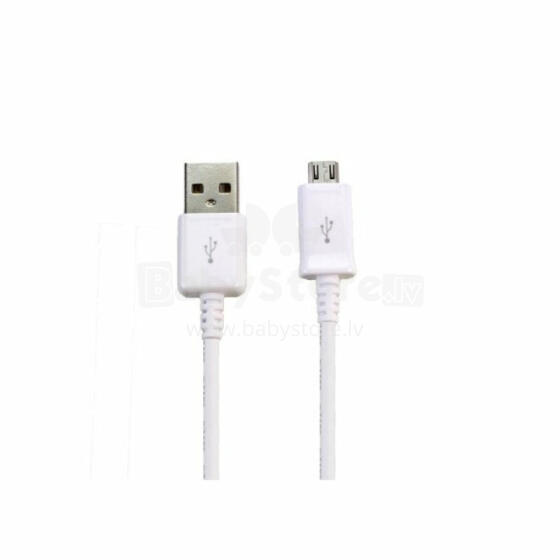 Samsung ECB-DU4EWE Universāls Micro USB Datu un Uzlādes Kabelis 1.5m Balts (OEM)