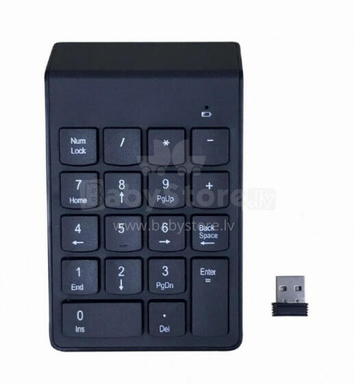 Gembird KPD-W-02 Цифровая клавиатура Ноутбук/ПК Bluetooth Черный