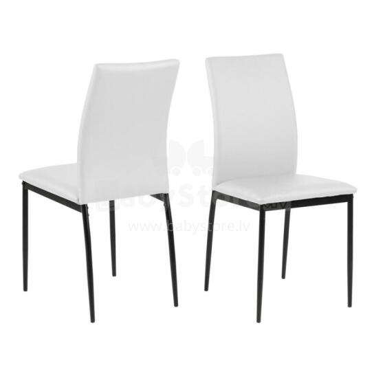 Стул DEMINA, 43,5x53xH92см, белый PU