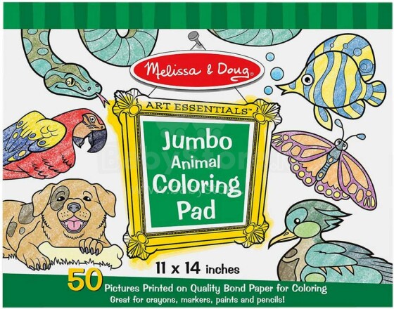 Melissa&Doug Animals Art.14200 Krāsojāmās lapas
