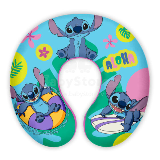 Disney Stitch Pillow Art.59387  Подушка под шею дорожная