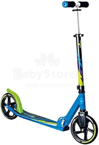 Akcija! Muuwmi Aluminium Scooter skrejritenis 205 mm,zaļš-zils - melns