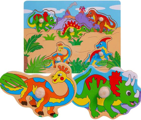 Smily Play Puzzle Dinosaur Art.SPW83597 Koka puzle