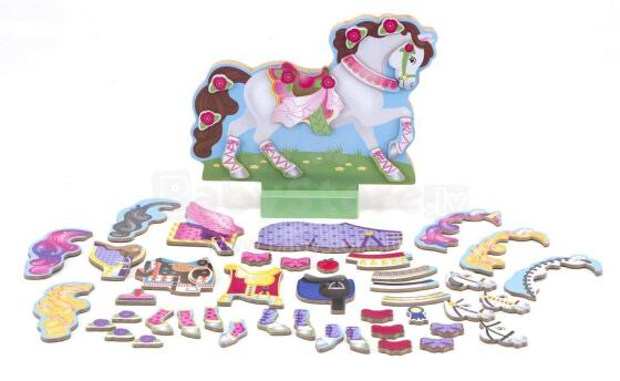 Melissa&Doug Magnetic Dress Up My Horse Clover Art.18591