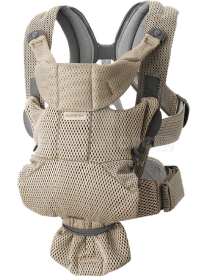 Baby Bjorn Move Art.099002 Beige 3D Mesh Кенгуру повышенной комфортности от 3,5 до 11 кг