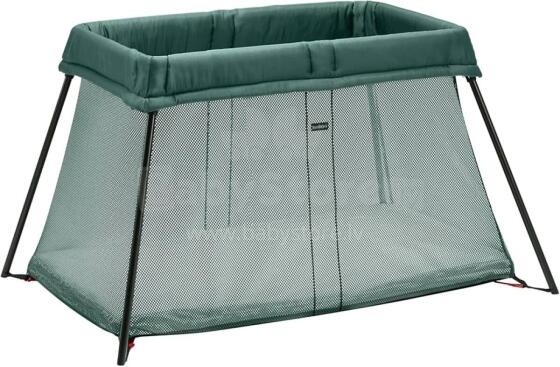 BabyBjörn Light  Art.040238 Dark Green Mesh  Ceļojumu gultiņa manēža