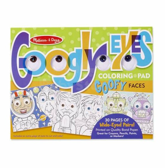 Melissa&Doug Goofy Face Art.15169 Раскраска с глазами
