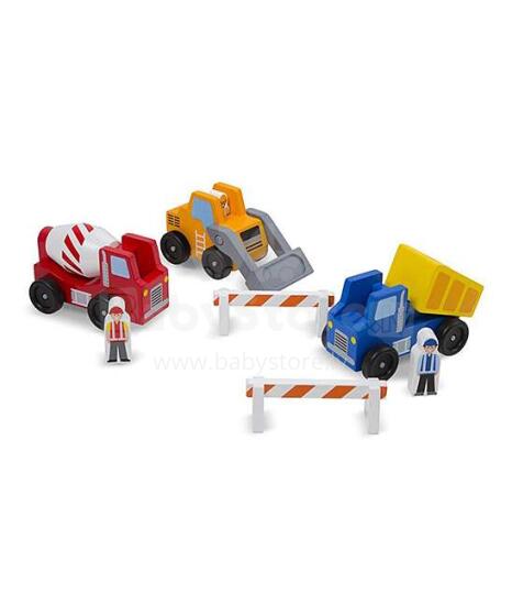 Melissa&Doug Wooden Vehicle Set  Art.10656   Koka mašīnu komplekts