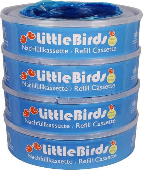 Little Birds Cassettes for Angelcare Art.226533  kasetes netīro autiņbiksīšu konteinerim 4gab/320 maisiņi