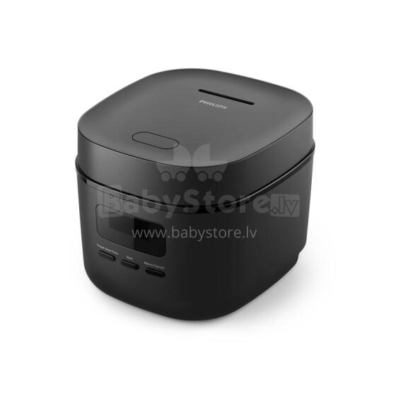 Jaunums! PHILIPS 3000. sērijas Mini rīsu vārāmais katls, melns