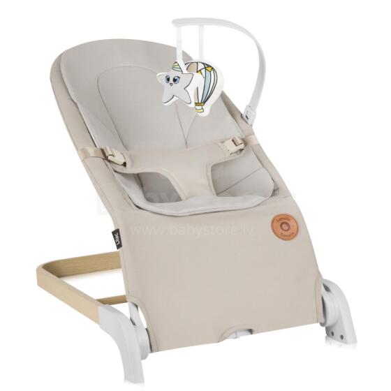 Lionelo June Lillac Beige Sand Art.226856 детские качели