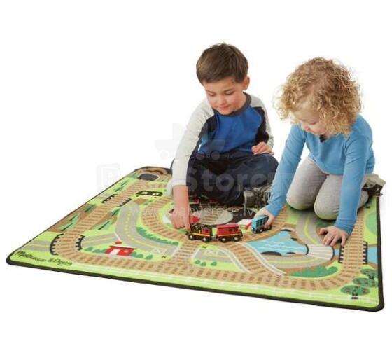 Melissa&Doug Train Rug Art.19554 Bērnu paklājiņš spēlēm ar vilcienu 91x100cm