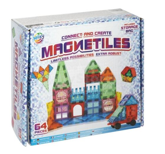 Moxy magnetilised ehitusklotsid 64 osa