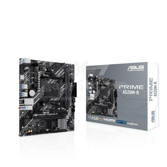ASUS PRIME A520M-R AMD A520 AM4 mikro ATX savienotājs
