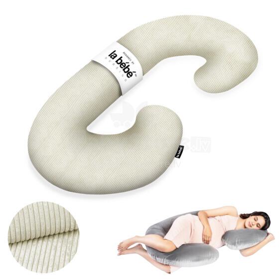 Maternity Pillow Memory Eco Sì -Duo Art.227024 Grey  Daudzfunkcionāls spilvens/pakavs grūtniecēm (Si-Duo),ar memory foam (īpaši mīksts un kluss pildījums, kas pielagojas ķermenim), 155x80cm
