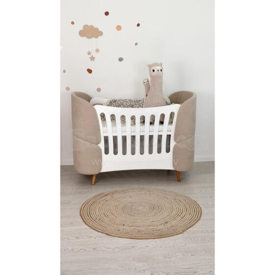 La Bebe™ Fly Bed 5 in 1 Art.227966 Beige  Многофункциональная кроватка-трансформер 5 в 1