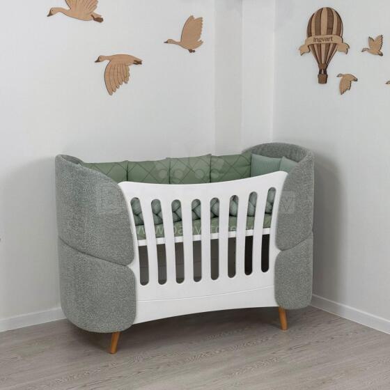 La Bebe™ Fly Bed 5 in 1 Art.227067 Green Многофункциональная кроватка-трансформер 5 в 1