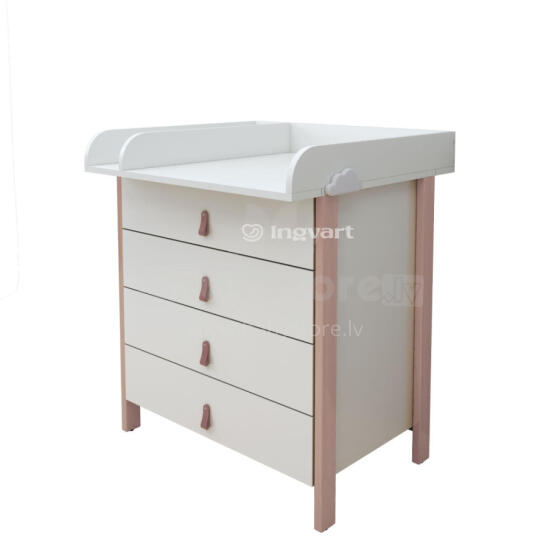 La Bebe™ Scandi Art.227080 White/Cappucino комод с пеленальной поверхностью