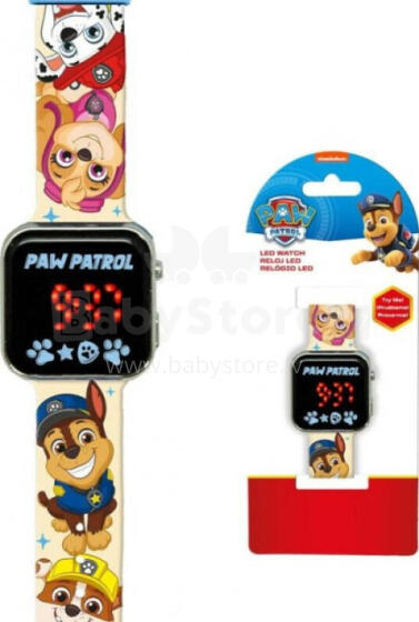 Psi Patrol Zegarek LED z kalendarzem PW19961