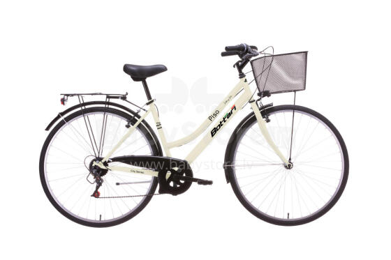 Women's bicycle 28'' PISA, pearl white